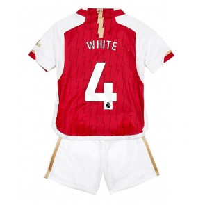Arsenal Benjamin White #4 Dětské Domácí dres komplet 2023-24 Krátký Rukáv (+ trenýrky)